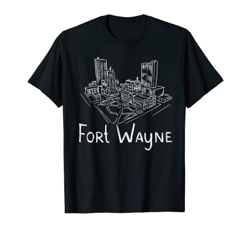 Regalo de recuerdo de Fort Wayne City Indiana para hombres y mujeres Camiseta
