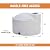 RomoTech 82124749 Polyethylene Vertical Reservoir Water Tank, 550 Gallon, Made in The USA, Poly Tank for Water and Non-Flammable Liquids, Rust and Corrosion Proof