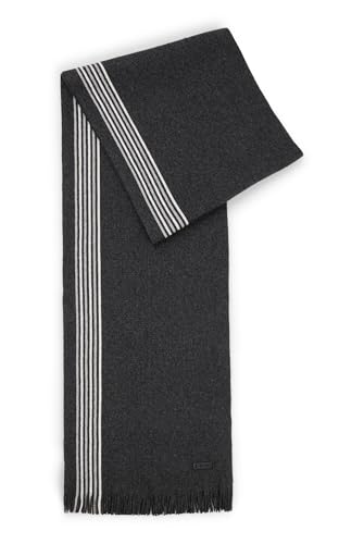 Bufanda BOSS Enzo_SET gris medio de punto invierno para hombre talla única 6