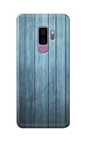 Image of Printed Hard Back Cover Case for Samsung Galaxy S9 Plus | Samsung S9+ Back Cover (Wooden Blue) -702