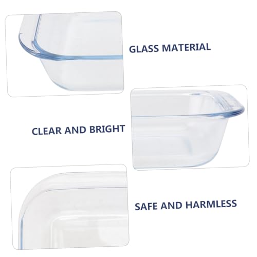 Plat à four en verre borosilicate transparent micro-ondes