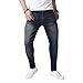 JUNBAOSS Men's Skinny Stretch Jeans Slim Fit Destroyed Ripped Jeans Denim Pants Men's Skinny Slim Fit Stretch Comfy Fashion Denim Jeans Pants, Nostalgia 210, Size 30