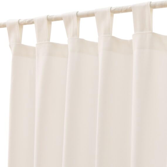 Amazon｜ニトリ(NITORI) 1枚入り 綿混タブカーテン タブ レダ