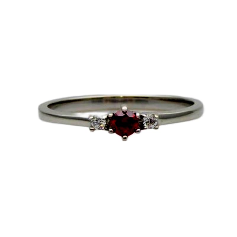 Bague grenat rouge naturel et argent 925 pour sublimer vos soirées