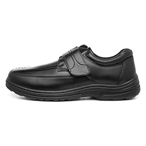 Hobos Bo Mens Easy Fasten Black Shoe