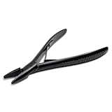 Black Stainless Steel Hair Extension Pliers for Micro Rings Beads Professional Hair Extension Opener and Removal Tool