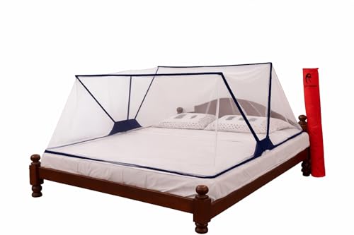Image of Happy Penguin Mosquito Net [Foldable] Easy Setup | Lightweight Cotton, Portable & Ideal for Home & Travel | Strong & Breathable | Suitable for Single Bed [3x6.5]