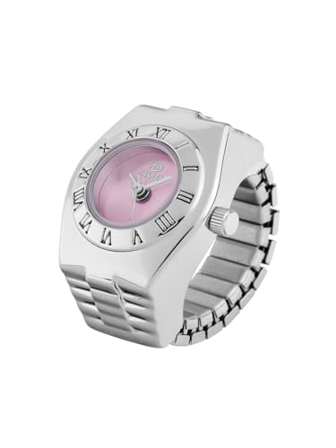 Montre bague Marea B41409/2 pour femme en argent métallique style minimaliste