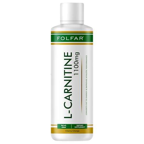 Folfar L-Carnitine Liquid Cherry Charge Flavored-450ml | Boosts Physical Performance and Supports Muscle Recovery | Unlocks Energy from Fat | For Weight Management | Enhanced with Pantothenic Acid
