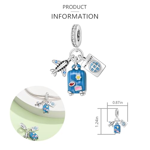 925 Sterling Silver Charms for Bracelets and Necklaces Lipstick and Perfume High Heels Dangle Pendants Heart Butterfly Bead Charms Halloween Christmas Gift for Womens4