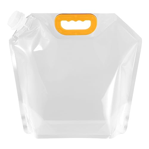 PATIKIL 1.3 Gallon Collapsible Water Container Bag, Plastic Storage Jug Folding Water Bag for Camping Hiking