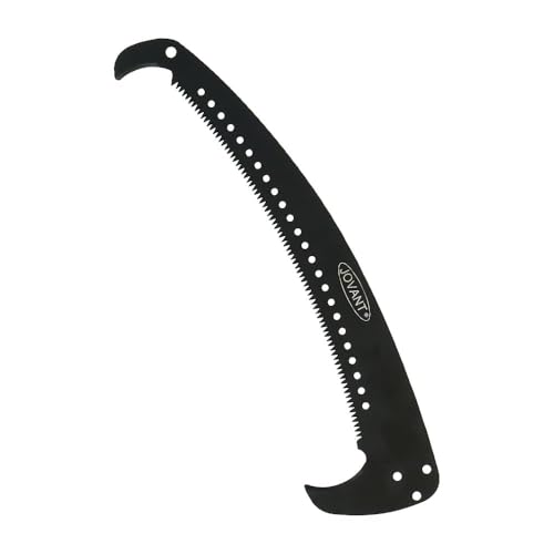 Jovant Manual Pole Saw,6.5-26 ft Extendable Pole with Double Lock Design to Reach Up 32 ft for High Branches Trimming,SK5 Sharp Three-Sided Sharpened Edges Blade (Only Saw Blade)