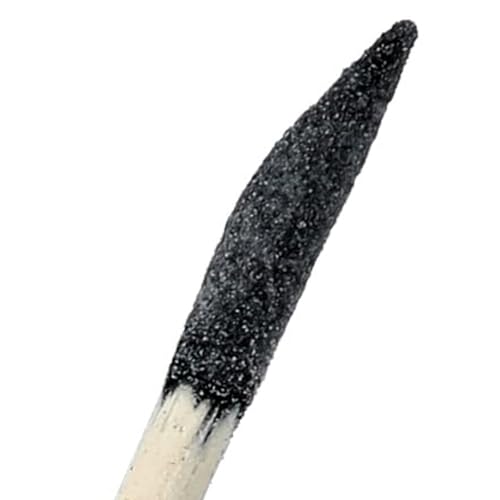 VOANZO 50 Stück doppelköpfige Schleifstäbe, Holzpolierstäbe für Nägel, Detailreinigung, Feinschleifwerkzeuge für Enge Stellen, feine Körnung 150, Schwarz, 280, Grau