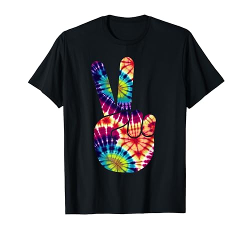 Disfraz hippie vintage vintage de los 70 de Groovy Tie Dye Love Camiseta