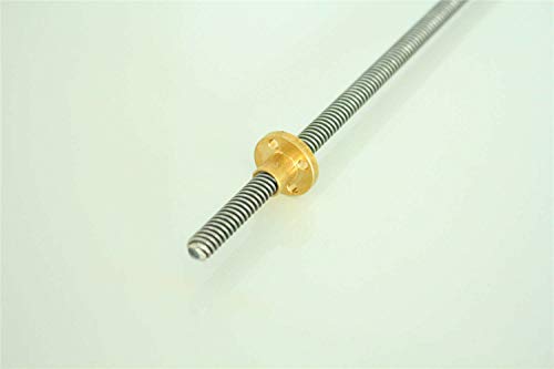 Without brand Lt-Lead Screw, 1pc / 1set T5 imprimante 3D Plomb Vis for 100mm ~ 1000mm Picth 1mm Plomb 2 mm + écrou en Laiton (Taille : 300mm)
