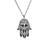 OAUWKEIY Collar Colgante Elegante y sencillo colgante de palma para hombre un collar versátil tanto para hombres como para mujeres