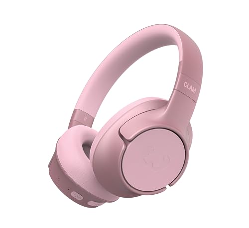 Fresh 'n Rebel Clam Fuse Bluetooth Koptelefoon Over-ear met Hybrid Active Noise Cancelling, met ENC-Microfoon (perfecte gesprekken), Omgevingsgeluidmodus, 45 uur Speelduur, Draadloos (Pastel Pink)