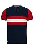 Superdry Mens Vintage SUPERSTATE Polo Polohemd, Nautical Navy/Varsity Red, Large