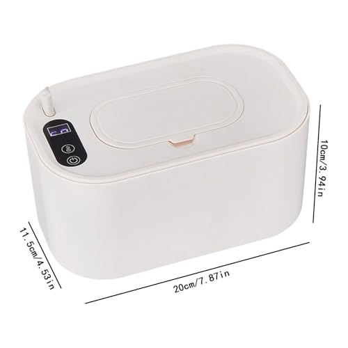 Chauffe-lingettes pour bébé grande capacité avec chauffage constant de 20cm - 2