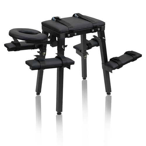 PLKO Adjustable Bench for Adult Couples, Heavy Duty Chair Bed with Padded Faux Leather,Steel Frame,Ideal for Living Room, Bedroom or Outdoors