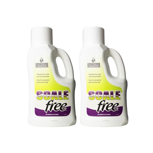 Natural Chemistry Scale Free, 2 Liter, Pack of 2, Phosphate Free Stain and Scale Prevention, Ideal for New Plaster Pools and Start-Ups