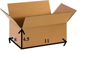 SAB SE TEJ 3 Ply Corrugated Orange Color Box/Shipping Boxes/Packaging Boxes (11 x 8 x 4.5 inch) (Pack of 100) (B083VYSB67) Amazon Price History, Amazon Price Tracker