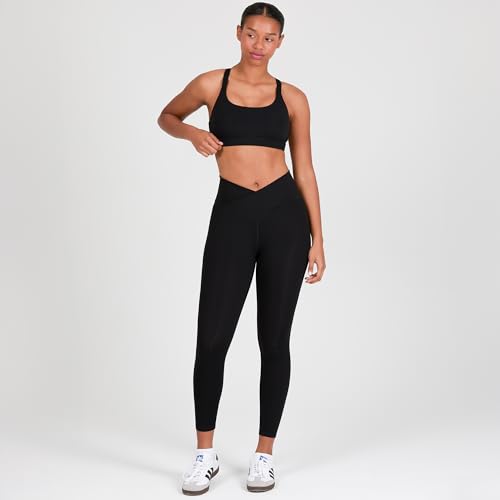 Image of YITTY Active Women's Ultraluxe Strappy Medium Impact Bra, Athleisure, 4-Way-Stretch