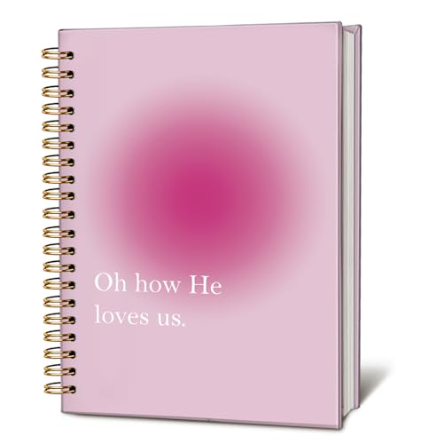 LIANGW Cute Pink Christian Notebook Journal School Supplies for School