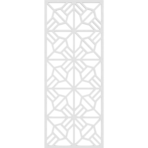 Image of 11 3 /8 inchW x 29 3 /8 inchH x 3 /8 inchT Auburn Decorative Fretwork Wall Panels in Architectural Grade PVC
