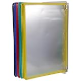 VALICLUD Wandmontierter A4 Aktenordner Schreibtisch Dokumentenhalter Klapp Aktenhalter Flyerhalter Menü Displayständer 20 Seitiger Aktenorganizer Hängeständer Zur Wandpräsentation