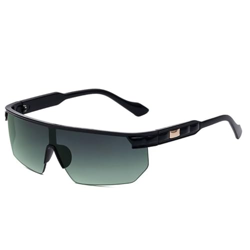 Lunettes de soleil rectangulaires de sport tendance hommes femmes semi-montées