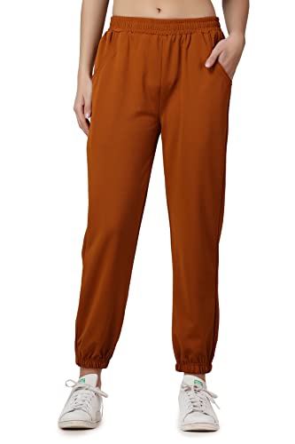 Image of Women Casual Bright Black Solid Women Joggers