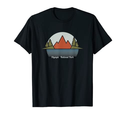 Camisa del parque nacional olímpico, regalo de viaje retro de Washington Camiseta