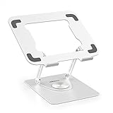 Cloudeck T360 Laptop Stand Anti-Shake with Heavy Swivel Base, Ergonomic Multi-Angle Adjustable Lapto