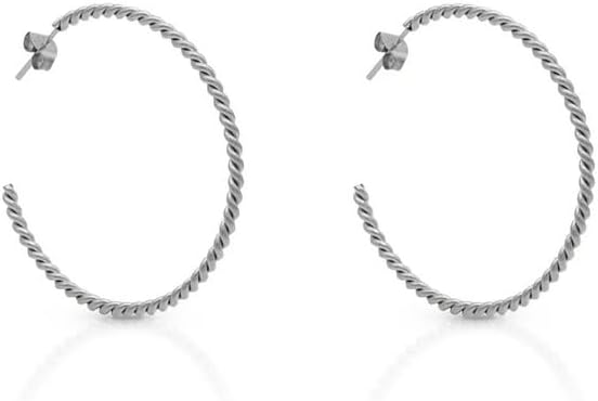 Monte Carlo Hoop Earrings, Handmade Glittery Open Hoop Earrings in Gold or Silver, Classy Dressy Statement Hoops in Textured Metal