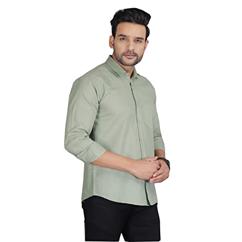 Image of Man Slim Fit Cotton Casual Shirt