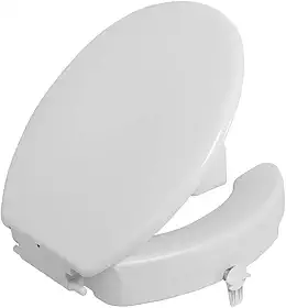 Assento Sanitário Elevado 7cm com Trava e Tampa Astra Branco para Louças Ovais e Deca