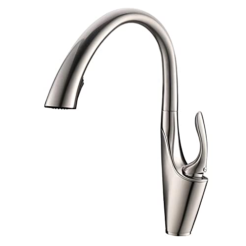Robinet de cuisine eau chaude et froide mitigeur noir en L