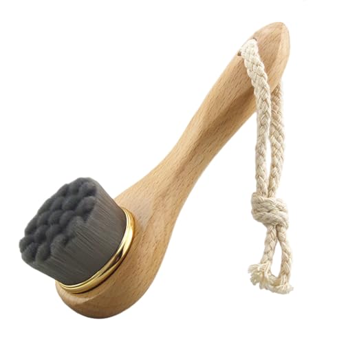 Homoyoyo Cepillo Facial Limpiador De Madera Natural Con Cerdas Suaves - Exfoliador Profundo Para Una Limpieza Efectiva De La Piel - Ideal Para Un Cuidado Facial Diario y Purificación De