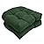 LOWEMN Waterproof Chair Cushions Set of 2 Outdoor,Tufted Thicken Weather and Fade Resistant Kitchen Seat Cushions,Patio Chair Pads for Garden Furniture Sofa Couch (Dark Green)