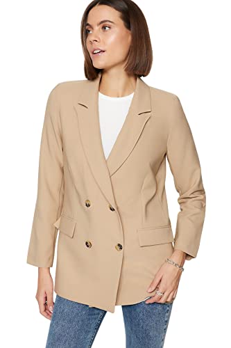 Veste tissée femme Trendyol avec col à revers et double boutonnage tendance