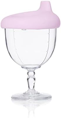 IN-COG-NEATO Winey Baby Champagne Sippy Cup Wine Glass Bottle Goblet For All Kids Silicone Lid Unbreakable Dishwasher Safe