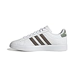 Absatzform: Kein Absatz ADIDAS Herren Grand Court 2.0 Sneaker, FTWR White/Earth strata/Silver Green, 40 2/3 EU