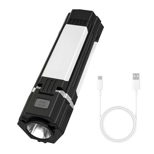 LED Campinglampen, 3000mAh Camping Laterne, Taschenlampe LED Aufladbar, Arbeitsscheinwerfer, Camping Licht mit Stufenlos Dimmbar & 5 Leuchtmodi, Faltbar Zeltlampe für Camping, Wandern, Notfall