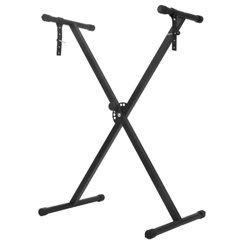 CROWNSHOP Keyboard Stand 1PC X Frame Adjustable 7 Height Positions 20kg