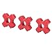 10PCS Honey Extractor Bushing Connectors Premium Polyurethane Buffering Pad Connector for Electric Honey Extractor Accessories Red Color 2.9x2.9x1cm 10 Pieces Set