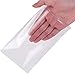 VIPITH 100 Pcs 6x9 Inches Clear Cellophane Bags with Adhesive Closure for Jewelry, Bakery, Dessert