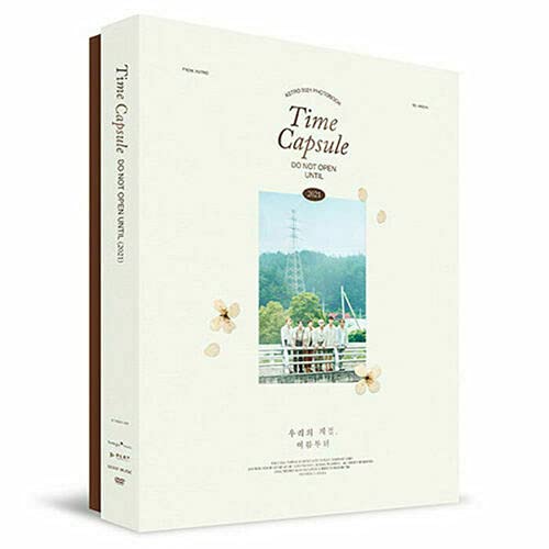 Image of ASTRO 2021 PHOTOBOOK [ TIME CAPSULE ]. 1ea DVD(CD/ About 60mins)+200p Photo Book+1ea Folding Poster(On pack)+1ea Post Card Set(1set 6ea)+1ea Film Photo+1ea Photo Card