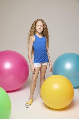 Image of Lilax Girls' Basic Solid Soft Dance Short for Gymnastics or Under Skirts
