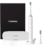 ROMENIC H20S Electric Toothbrush, Sonic Toothbrush with Real 48,000 VBM Powerful Motor and Adjust...